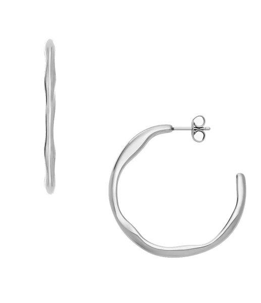 Skagen Modern acél karika fülbevaló Moderne Stak SKJ1871040