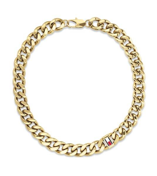 Tommy Hilfiger Masszív aranyozott nyaklánc férfiaknak Wild 2790636