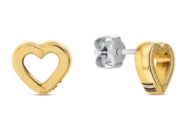 Tommy Hilfiger Aranyozott szív fülbevaló Toggle Heart 2780972