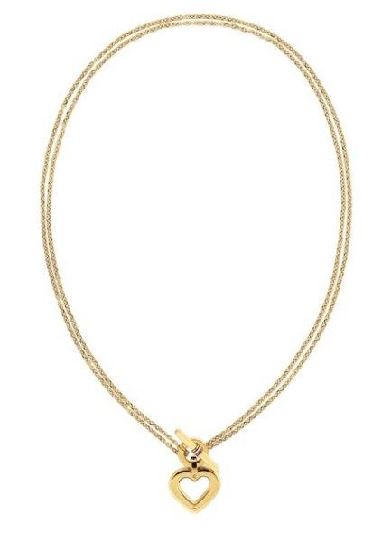 Tommy Hilfiger Bájos dupla nyaklánc szív medállal Toggle Heart 2780968