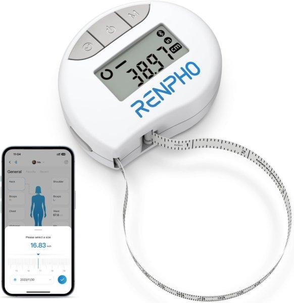 RENPHO intelligens testmérő szalag, Bluetooth-al