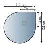  Kandall altt veglap 125x125 cm csepp alak, vegvastags