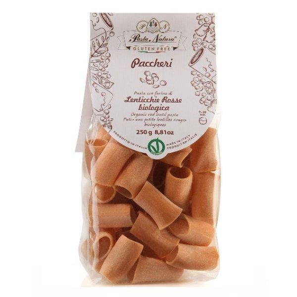 Pasta Natura bio nagy formák lencse és teljes kiőrlésű rizs tészta 250 g