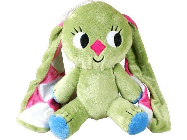 Kockásfülű nyúl plüssfigura - 23 cm