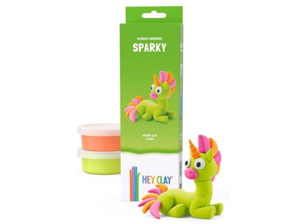 Hey Clay Figura Unikornis Zöld Sparky