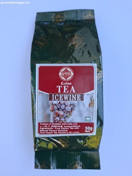 Mlesna fekete tea jégbor ízesítéssel 50 g