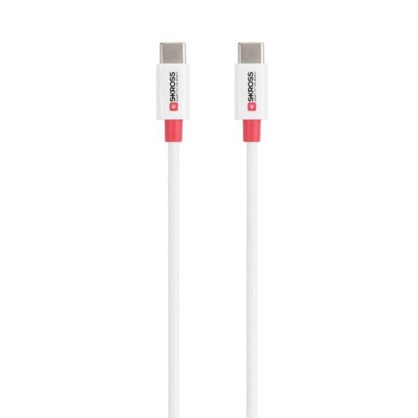 SKROSS USB-C to USB-C cable 1,2m White