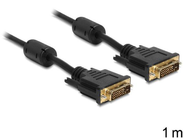 DeLock DVI-D (Dual Link) 24+1 male > DVI-D (Dual Link) 24+1 male 3m cable
Black