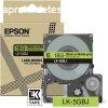Epson LK-5GBJ cmkeszalag (18mm) Black on Matte Green - 8m