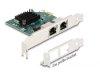 DeLock PCI Express x1 Card to 2x RJ45 Gigabit LAN BCM