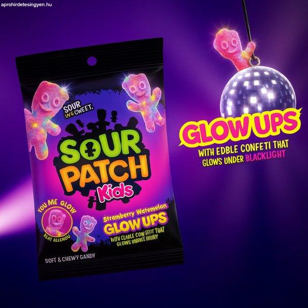 Sour Patch Kids Glow Ups világító gumicukor 87g