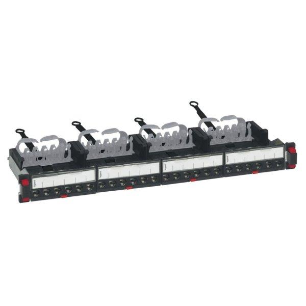 Legrand 19"/1U 24xRJ45 Cat6A árnyékolt (STP) patch panel