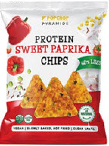 Popcrop pyramids gluténmentes sweet paprika ízű protein chips 60 g