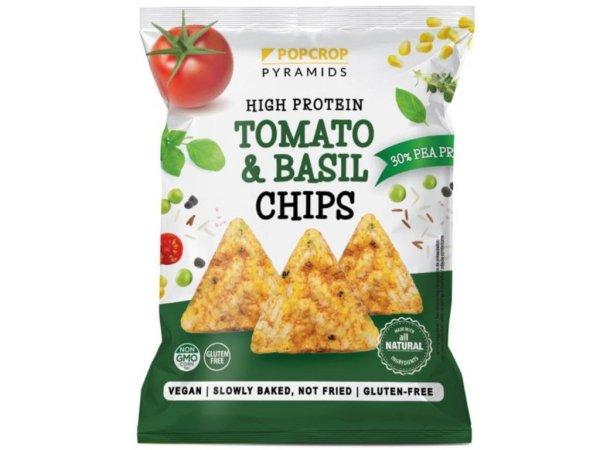 Popcrop pyramids gluténmentes snack paradicsom-bazsalikom ízű protein chips
60 g
