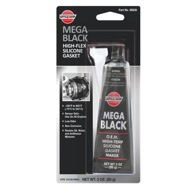 Fekete szilikonos, hőálló (+363°C-ig), tömítő paszta 85g. Versachem Mega
Black