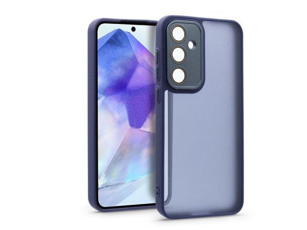 Samsung SM-A556 Galaxy A55 hátlap kameravédő peremmel, lencsevédő üveggel
- Variete - sötétkék
