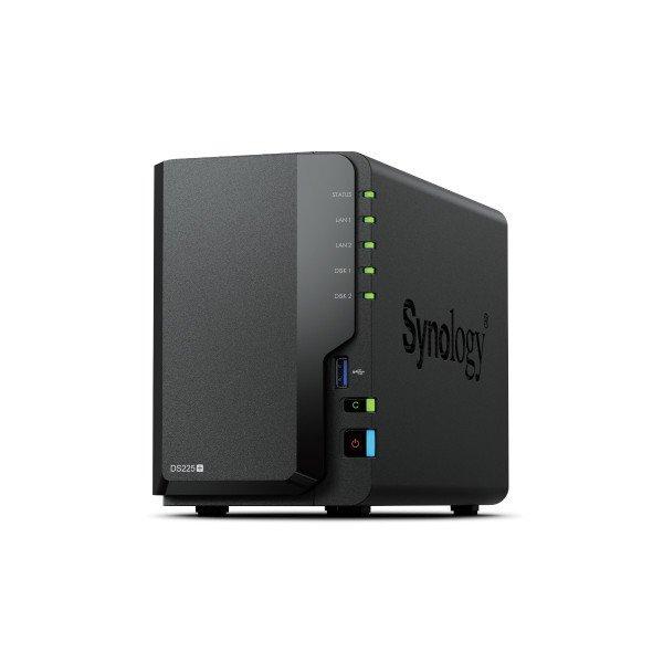 SYNOLOGY NAS 2 fiókos DS225+ Intel Celeron J4125 4x2GHz, 2GB DDR4, 1x2,5GbE,
1x1GbE, 2xUSB3.2Gen1