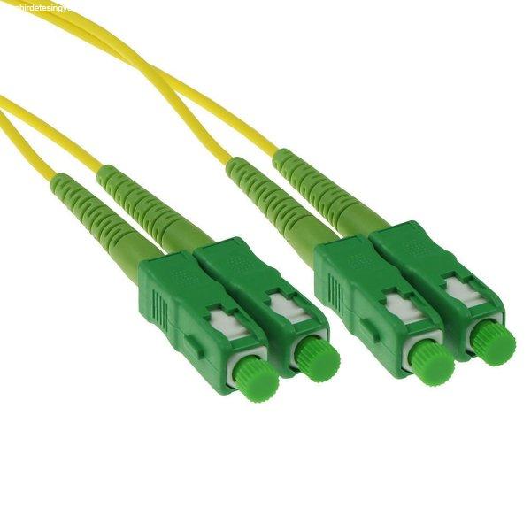 ACT LSZH Singlemode 9/125 OS2 fiber patch cable duplex with SC/APC connectors
0,5m Yellow