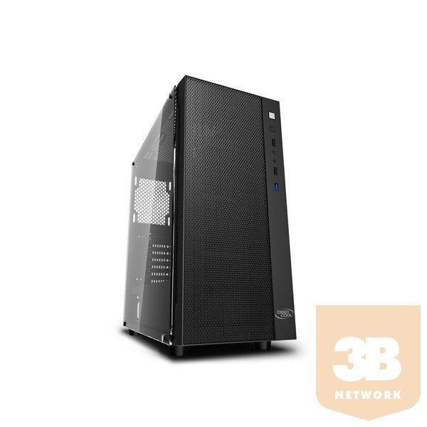 DeepCool Számítógépház - MATREXX 55 MESH (fekete, fekete belső, ablakos,
ATX, mATX, 1xUSB3.0, 2xUSB2.0)