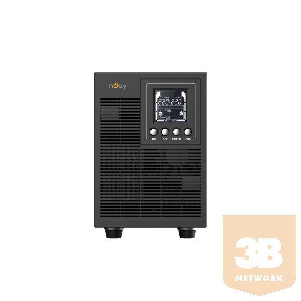 NJOY Szünetmentes 2000VA - Echo Pro 2000 (4 Schuko, RS-232, On-line,
szinuszhullám, generátor támogatás, fekete)
