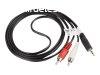 LANBERG CA-MJRC-10CC-0015-BK stereo audio cable Mini Jack 3.