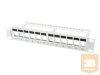 LANBERG patch panel blank 12 port 1U with organizer for keys