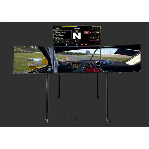 Next Level Racing Szimulátor kijelző állvány - Freestanding Complete Quad
Monitor Stand - Black Edition