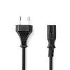 Nedis tp kbel IEC-320-C7, 2 x 0.75 mm, hossz 5m, CEGL11040