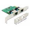 DELOCK PCI-E x1 Bvtkrtya > 2x RJ45 Gigabit LAN RTL811