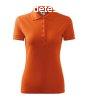 MALFINI Ni gallros pl Pique Polo - Narancssrga | XL