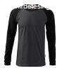 MALFINI Frfi hossz jj pl Street LS - Ebony gray | XL