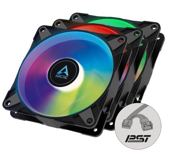 Arctic ventilátor P12 PWM PST A-RGB 3k csomagolás