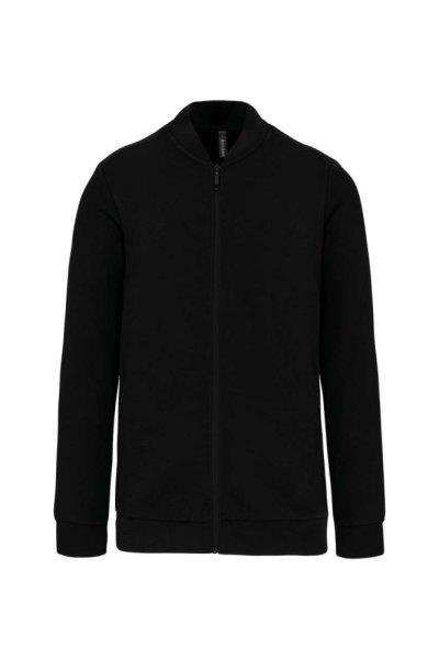 Uniszex vastag cpzáros pulóver, Kariban KA4002, Black-XL