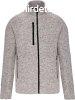 Frfi poliszter cipzras dzseki, Kariban KA9106, Light Grey