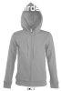 Ni cipzras kapucnis pulver, SOL&#039;S SO47900, Grey 