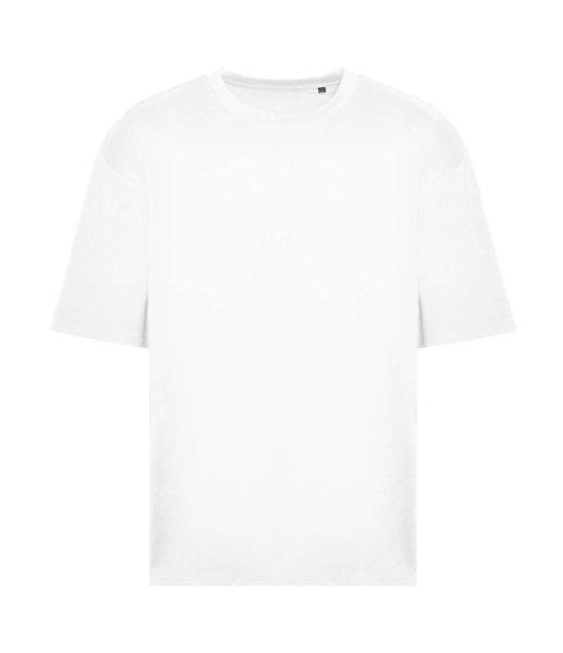 JT009 rövd ujjú bő szabású unisex póló Just Ts, White-M