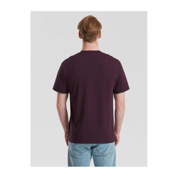 Organikus pamutfonalból készült férfi rövid ujjú póló, Fruit of the Loom
FN79, Dark Plum-2XL