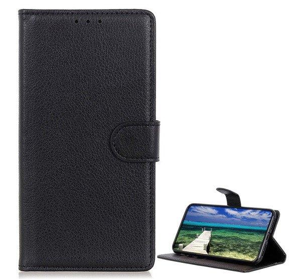 Tok álló, bőr hatású (FLIP, oldalra nyíló, asztali tartó, prémium)
FEKETE Google Pixel 8a