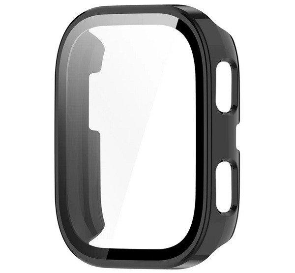 Műanyag keret (BUMPER, ütésállóság + kijelzővédő üveg) FEKETE Amazfit
Bip 6