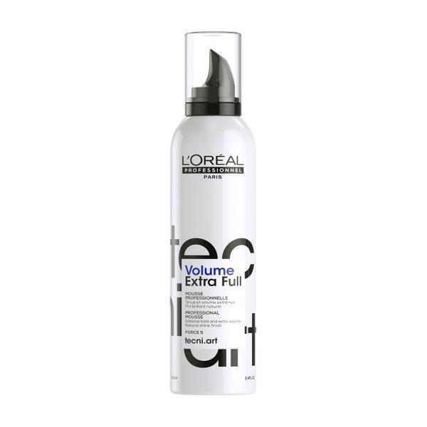 L'Oréal Professionnel Extra volumennövelő hajhab Tecni Art Full Volume
Extra (Extra Strong Hold Volume Mousse) 250 ml