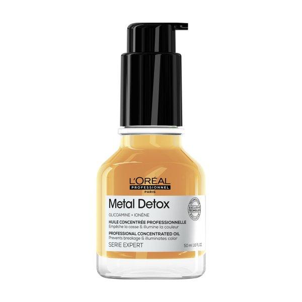 L'Oréal Professionnel Koncentrált olaj a fémrészecskék
leülepedésének megakadályozására Metal Detox (Professional Concentrated
Oil) 50 ml