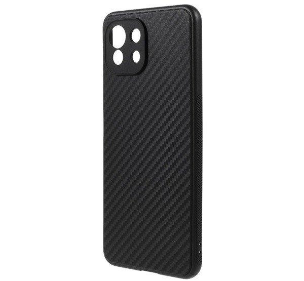 Műanyag telefonvédő (bőr hatású, szilikon betét, karbon minta) FEKETE
Xiaomi Mi 11 Lite 5G, Xiaomi Mi 11 Lite 4G, Xiaomi 11 Lite 5G NE