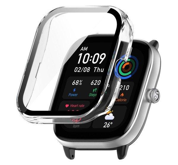 Műanyag keret (ütésálló + kijelzővédő üveg) ÁTLÁTSZÓ Amazfit GTS 4
Mini