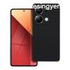 Xiaomi Redmi Note 13 4G szilikon tok, matt, velr bels, fek