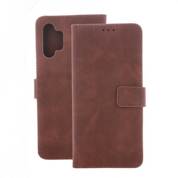 Smart Velvet könyvtok Xiaomi Redmi Note 13 5G - barna