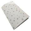 Stella leped strech pamut 60x120/70x140cm szrke csillagok