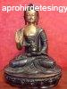ld Buddha rz szobor, stt-arany - 36 cm