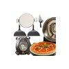Kompakt elektromos pizza st, 5 hfokozattal, betekint abl