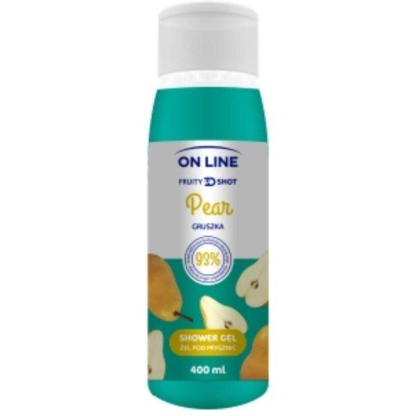 On Line tusfürdő fruity shot körte 400 ml