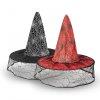 Halloween-i boszorkny kalap - 2 szn - poliszter - 38 cm